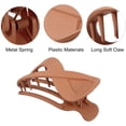 thumbnail image 4 of Unique Bargains 2pcs Plastic Hair Claws Hair Clips Hair Barrettes for Women Matte Orange 3.39''x1.89''x0.91'', 4 of 7