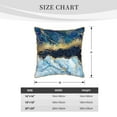 thumbnail image 4 of Kll Blue Marble Decorative Throw Pillow Covers Velvet Soft For Couch Sofa Bedroom Living Room Outdoor -20"X20", 4 of 8