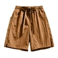 thumbnail image 1 of Birdeem Mens Shorts Mens Summer Casual and Comfortable Drawstring Pocket Elastic Waist Shorts, 1 of 9