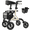 Beige, variant on MAXWALK All-Terrain Rollator Walker for Seniors, 10" Rubber Wheels Foldable Walker with Padded Seat, Height Adjustable Mobility Walking Aid, Beige