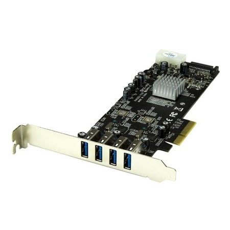 StarTech 4-Port PCI Express SuperSpeed USB 3.0 Card Adapter with 2 Dedicated 5Gbps