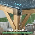 thumbnail image 5 of LUXOAK 10x20 FT Outdoor Gazebo - Solid Wood & Metal Hardtop, Sloped Roof Pavilion, 5 of 9