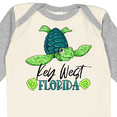 thumbnail image 4 of Inktastic Key West, Florida Happy Sea Turtle Boys or Girls Long Sleeve Baby Bodysuit, 4 of 5