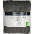 thumbnail image 1 of MAINSTAYS SOLID FLEECE BLANKET QUEEN GREY, 1 of 3
