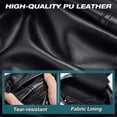 thumbnail image 5 of PU Leather Biker Skull Cap Classic Fashion Leather Biker Hat, Gothic Leather Bandana Unisex Motorcycle Cap, Fits 18-23inch, 5 of 8