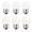 6-Pack, variant on G40 Low Watt LED Light Bulbs 1.5W Soft Warm White 2700K G40 LED Energy Saving Bulb 15 Watt Equivalent Lights Bulb Standard Base E26, night light for Bathroom, Bedroom, 150 Lumen, 90+ Ra 120V