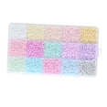 thumbnail image 2 of Cuentas de semilla de vidrio, cuentas artesanales con caja de almacenamiento, juego de cuentas sueltas coloridas para niñas, cuentas de pulsera para Estilo C, 2 of 10