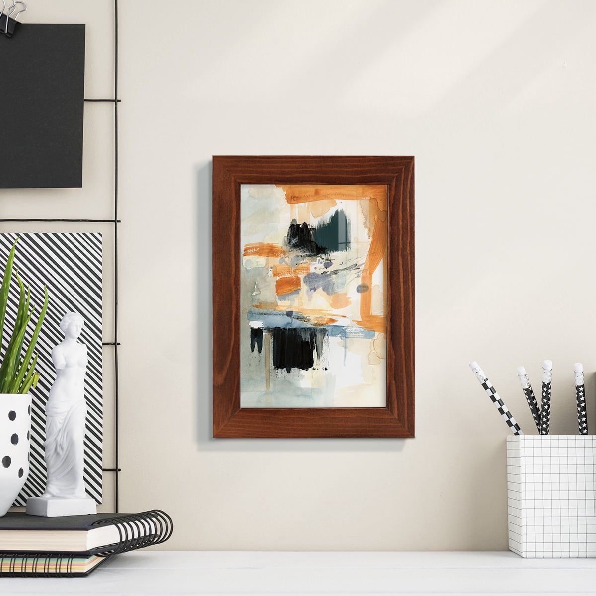 Seria II - Framed Print w/glass - Chestnut