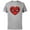 Athletic Heather, variant on Marvel Spider-Man Sixties Heart Mask Logo - Short Sleeve Cotton T-Shirt for Adults - Customized-Black