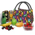 thumbnail image 3 of Disketp Colorful Cats Bolsa Térmica Estampada, Bolsa Térmica Aislante para Almuerzo, Playa y Campamento, 3 of 6