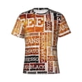 thumbnail image 4 of Vsdgher Hand Drawn Vintage Coffee Print Men's Dry Fit Mesh Athletic Shirts Moisture Wicking Tennis T-Shirt Tops, 4 of 9