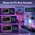 thumbnail image 7 of Power Practical LED Lights for TV, Luminoodle Backlight, USB Powered Strips with Remote for 15 Ambient Color Bias Lighting Options & 10 Brightness Modes, Size (60"-80" TV), 7 of 7