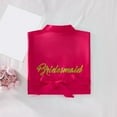thumbnail image 4 of Womens Robes Wedding Party Team Bride Robe Letters Kimono Satin Pyjamas Bridesmaid Bathrobe Sleepwear, 4 of 7