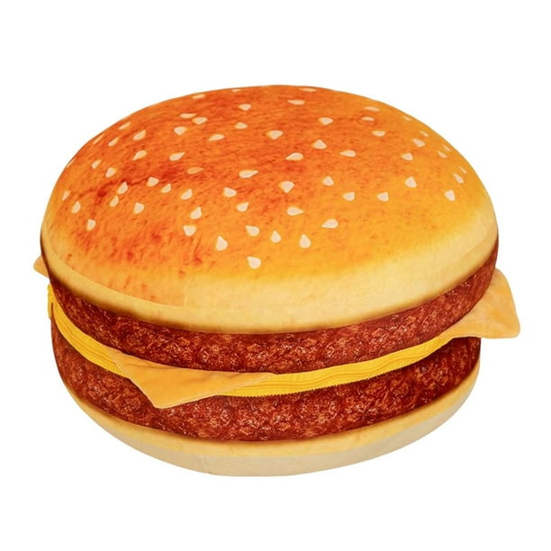 Divertida simulacion de almohada de hamburguesa cojin de felpa para accesorios de fotos para juguete de felpa para festival hogar Sunnimix almohada de felpa Bodega Aurrera en linea