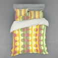 thumbnail image 2 of Ambesonne Abstract Bedding Set 3 Pcs, Retro Geometric Stripe, Twin, Multicolor, 2 of 3