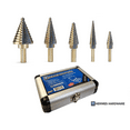 thumbnail image 3 of Hermes Hardware 5pcs - Industrial Grade # 6542 - HSS Step Drill Set with Aluminum Case, 3 of 3