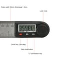 thumbnail image 4 of 2 In 1 Digital Display Angle Meter Stainless Steel Protractor For Woodworking Inner And Outer Angle Measurement Locking Knob Clear And Easy To Read Scale, 4 of 8