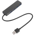 thumbnail image 1 of Shisuyan usb hub usb USB Hub Black ABS Plug and Play for Computer Users 1Pack, 1 of 8