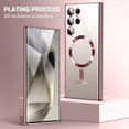 thumbnail image 6 of for Samsung Galaxy S24 Ultra Case（Only）.Magnetic Cover for S24 Ultra，Glossy Slim Thin Soft funda capa para 6.8 inch.Compatible with MagSafe (Rose Gold), 6 of 9
