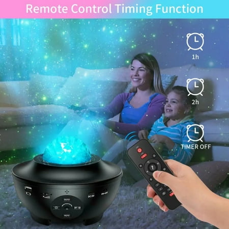 

TUOBKE Exciting and Colorful Galaxy Explorer with Powerful Music Loudspeaker - Ideal for Birthday Parties and Bedroom Decoration. Neon Galaxy Projector with Convenient Remote Control Voi