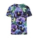 thumbnail image 4 of Blusas de Manga Corta para las Mujeres Cuello de Muñeca Lindo Lino Algodón, Impreso Suelto Camiseta para el Uso Casual, Diario Y de Verano, 4 of 4