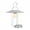 Chrome, variant on VONN Lyra 24" ETL Certified Integrated LED Table Lamp with White Shade in Black