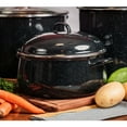 thumbnail image 5 of Granite Ware 9.5 Qt Heavy Gauge Dutch Oven with Lid, Speckled Black Enamelware, Porcelain-Coated Stainless Steel, Suitable for All Cooktops - Oven-to-Table Cookware - Dishwasher Safe, 5 of 6