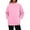 Pink, variant on Bibifish Womens Sweatshirts Solid Color Side Pockets Pullover Sweatershirts Neck Comfy Long Sleeve Tops Trendy Oversized Fall Tops