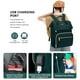 thumbnail image 3 of Mochila para portátil Focdod para mujer, 15.6 pulgadas, impermeable, color verde oscuro, 3 of 8