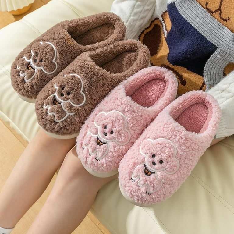 Fluffy 2025 slippers walmart