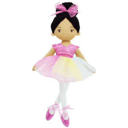 Lullaberry 16&rdquo; Ballerina Princess Stella - Stuffed Plush Soft Doll - Pink Outfit - Gift for Toddler Girls