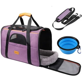 Morpilot Pet Travel Carrier Bag, Portable, Airline Approved, Purple