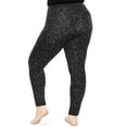 thumbnail image 3 of Stretch Is Comfort Women's Oh so Soft PS Leggings Black Cheetah 2X, 3 of 6