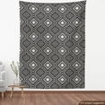 thumbnail image 4 of Ambesonne Ethnic Fabric by the Yard Upholstery, Abstract Boho Shapes Print, 1 Yard, Charcoal Grey Eggshell, 4 of 5