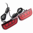 thumbnail image 4 of Lámpara De Freno De Freno Lideró Del Parachoques Trasero De 2 Piezas Para El Automóvil Para 2016 2017 Safézgo Brillante Mejorado Daytime Running Material Impermeable A Abs Rojo, 4 of 7