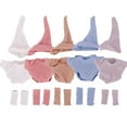 thumbnail image 2 of AmaMary Doll Clothes Hat Bodysuit and Socks Set for 7-Inch Dolls 5 Sets, 2 of 6