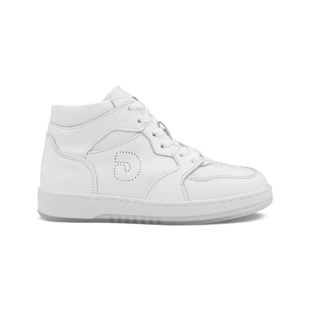 Tenis Para Niño De Bota Urbano Dogi Piel Suela Cosida blanco 20