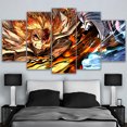 thumbnail image 1 of 5 Cuadros Decorativos Demon Slayer Rengoku VS Akasa Canvas Listo Para Colgar 150x84cm Jungle Art Impresion Tela Arte, 1 of 6