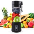 thumbnail image 1 of Licuadora para Batidos y Smoothies: Taza de licuadora exprimidora de viaje de tamaño personal con USB recargable pequeña mini licuadora eléctrica individual para jugo comida para bebés gimnasio viajes JM, 1 of 5