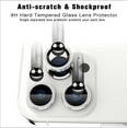 thumbnail image 5 of Bling Diamond Camera Lens Protector for iPhone 13 Pro/iPhone 13 Pro Max, HD Clear Tempered Glass Camera Lens Protection Cover, Case Friendly, Scratch Proof (Diamond Silver), 5 of 5