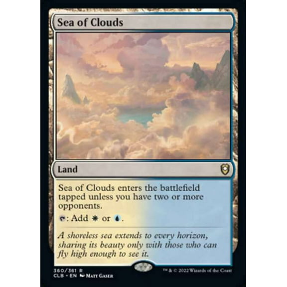 MtG Commander Legends: Dungeons & Dragons Battle For Baldur's Gate Rare Sea of Clouds #360