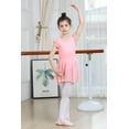 thumbnail image 4 of Yuyuekeji Dance Ballet Leotards for Girls,Kids Ruffle Sleeve Tutu Girls Skirted Dress 4-11 Years, 4 of 7