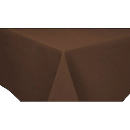

60 x 86 Oval Chocolate Brown Solid Color Table Cloth