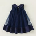 thumbnail image 3 of LYMAYTER Kids Baby Girls Sweet Dresses Toddler Doll Collar Princess Party Dress for 12m-8 Years Summer Cotton Sleeveless Sundress Dress, 3 of 9
