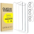 thumbnail image 1 of [3+3 Pack] for iPhone 11 Screen Protector and Camera Lens Protector, 9H Hardness HD Tempered Glass Screen Protector for iPhone 11, Easy Installation, Bubble Free, 1 of 7