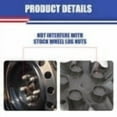 thumbnail image 2 of 16" Set of 4 Hubcaps Wheel Rims Cover with Decoration Nuts Fit 2009-2025 Toyota Corolla/2009-2014 Toyota Matrix/2023-2025 Toyota Compatible with Steel Wheels Snap on Installation(16-inch,Black Matte), 2 of 8