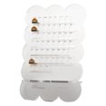 thumbnail image 4 of Perpetual Calendar, Transparent Acrylic Cute Frosted Retro Monthly Desktop Calendar With Cartoon Stickers For Home, 4 of 8