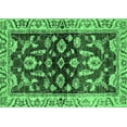 thumbnail image 1 of Ahgly Company Indoor Rectangle Oriental Emerald Green Traditional Area Rugs, 4' x 6', 1 of 4