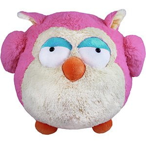 pink owl stuffed animal