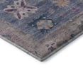 thumbnail image 3 of Addison Rugs Mayfield Premium Machine Washable Traditional Global Blue Rectangle Rug, 8' X 10' Machine Washable Traditional Global Blue Oversized Sherpa Throw Blanket, 3 of 6
